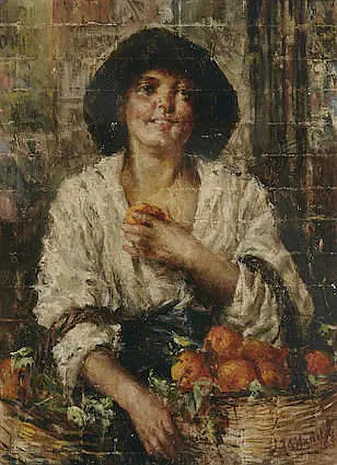 La Vendeuse d’oranges - Antonio Mancini
