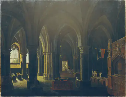 Voûte d'une crypte gothique - Antonio de Pian