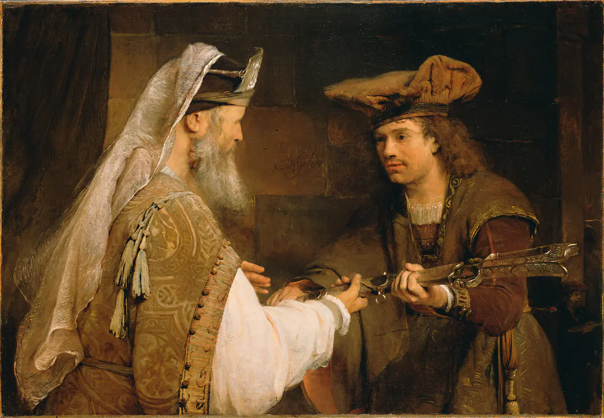 Ahimélec donnant l'épée de Goliath à David - Arent de Gelder
