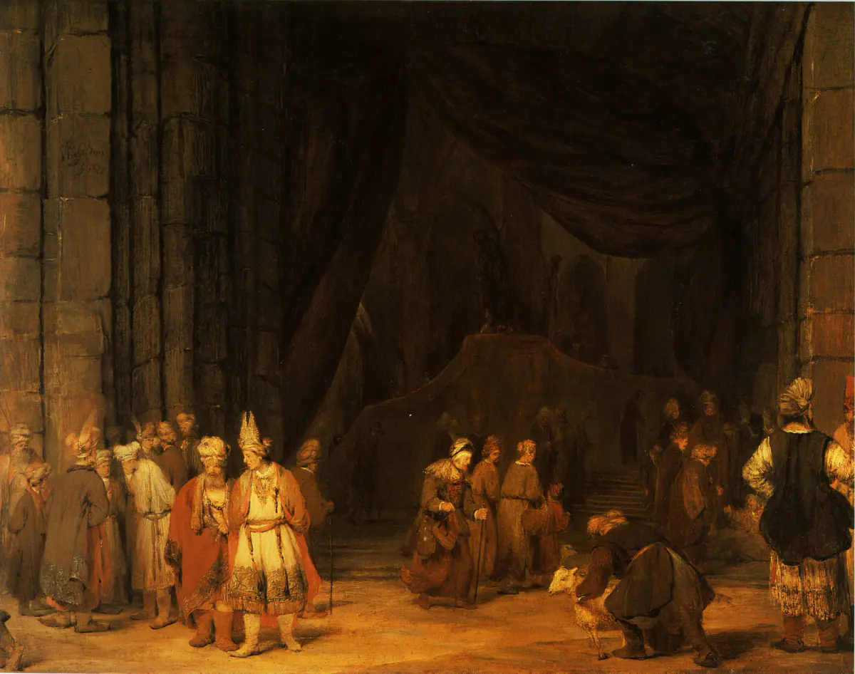 Le parvis du temple - Arent de Gelder