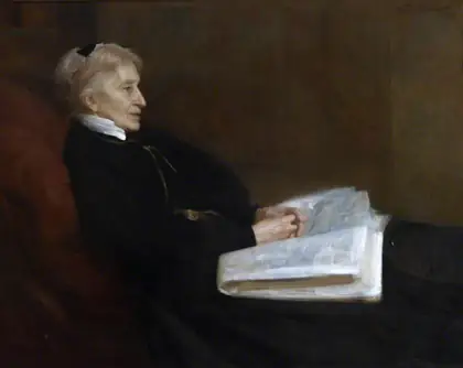 Portrait de la mère de l’artiste - Arthur Hacker