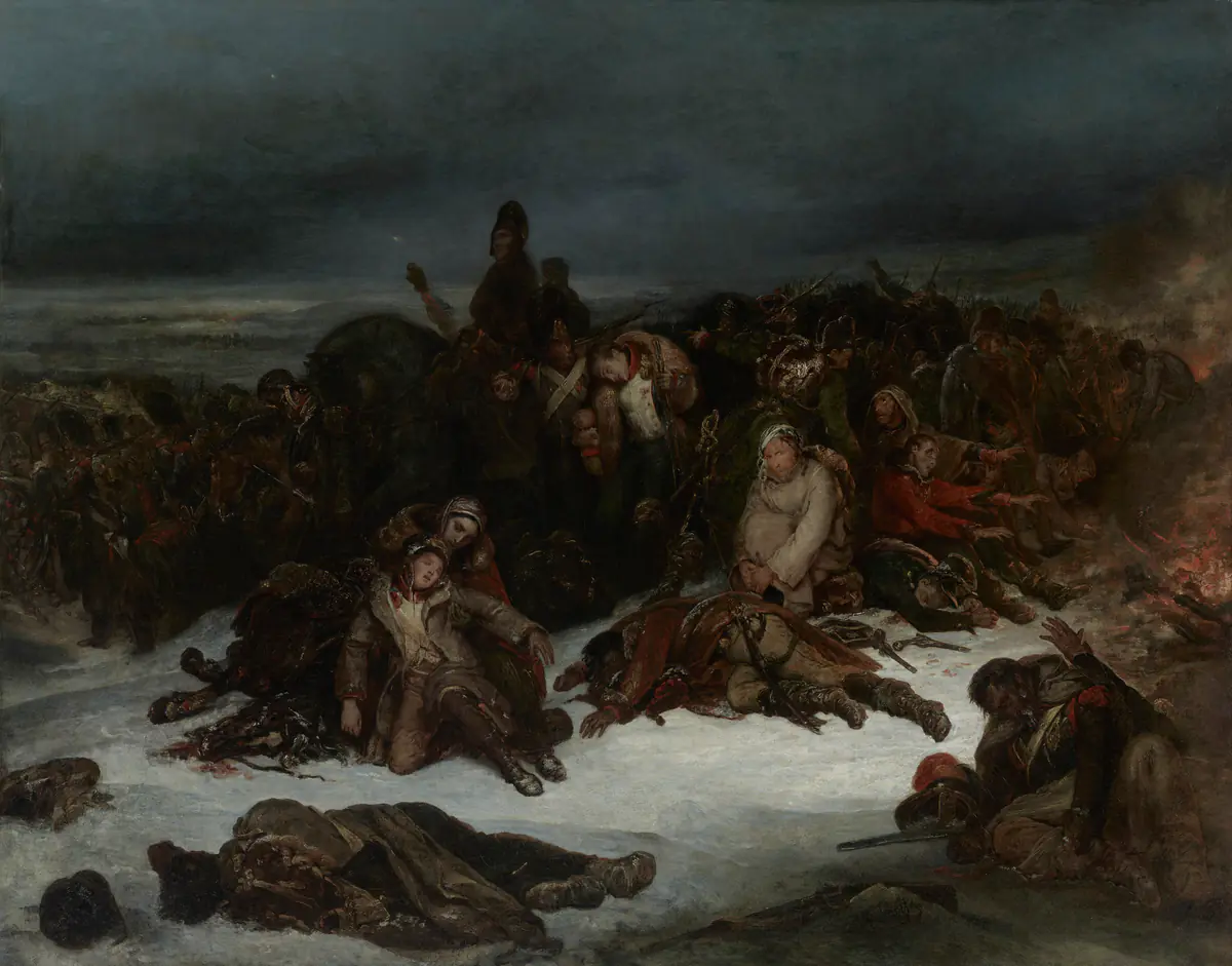 La retraite de l'armée de Napoléon en Russie - Ary Scheffer