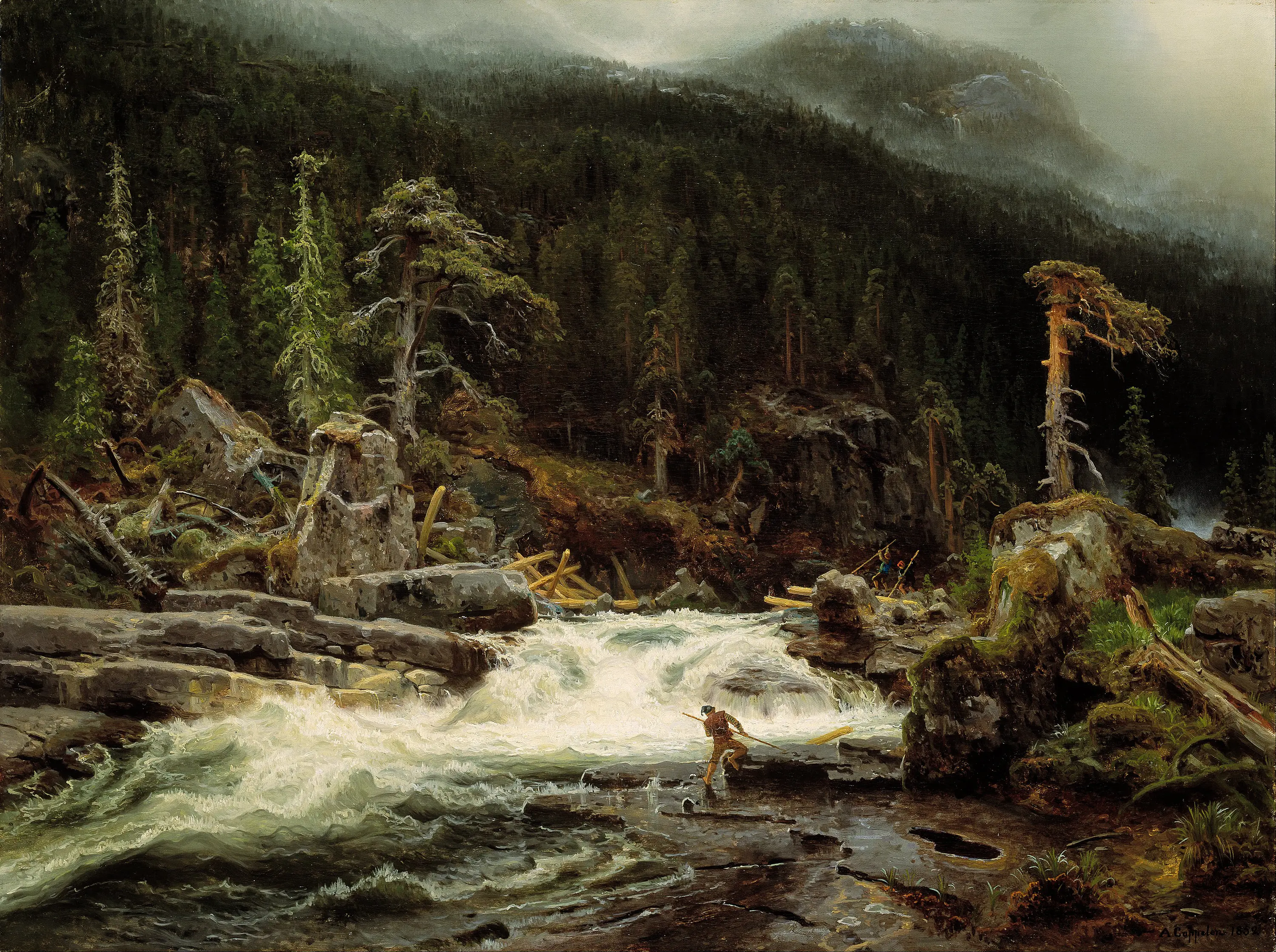 Cascade à Telemark - August Cappelen