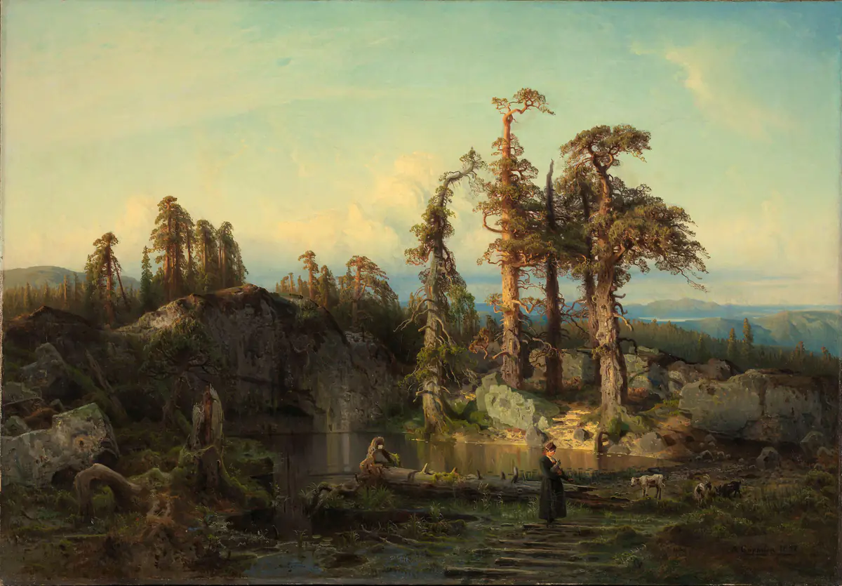 Tarn en télémark - August Cappelen