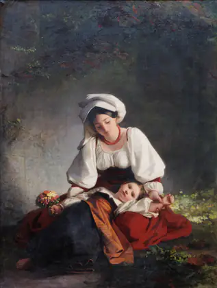 Une mère d'Alvito - August Riedel
