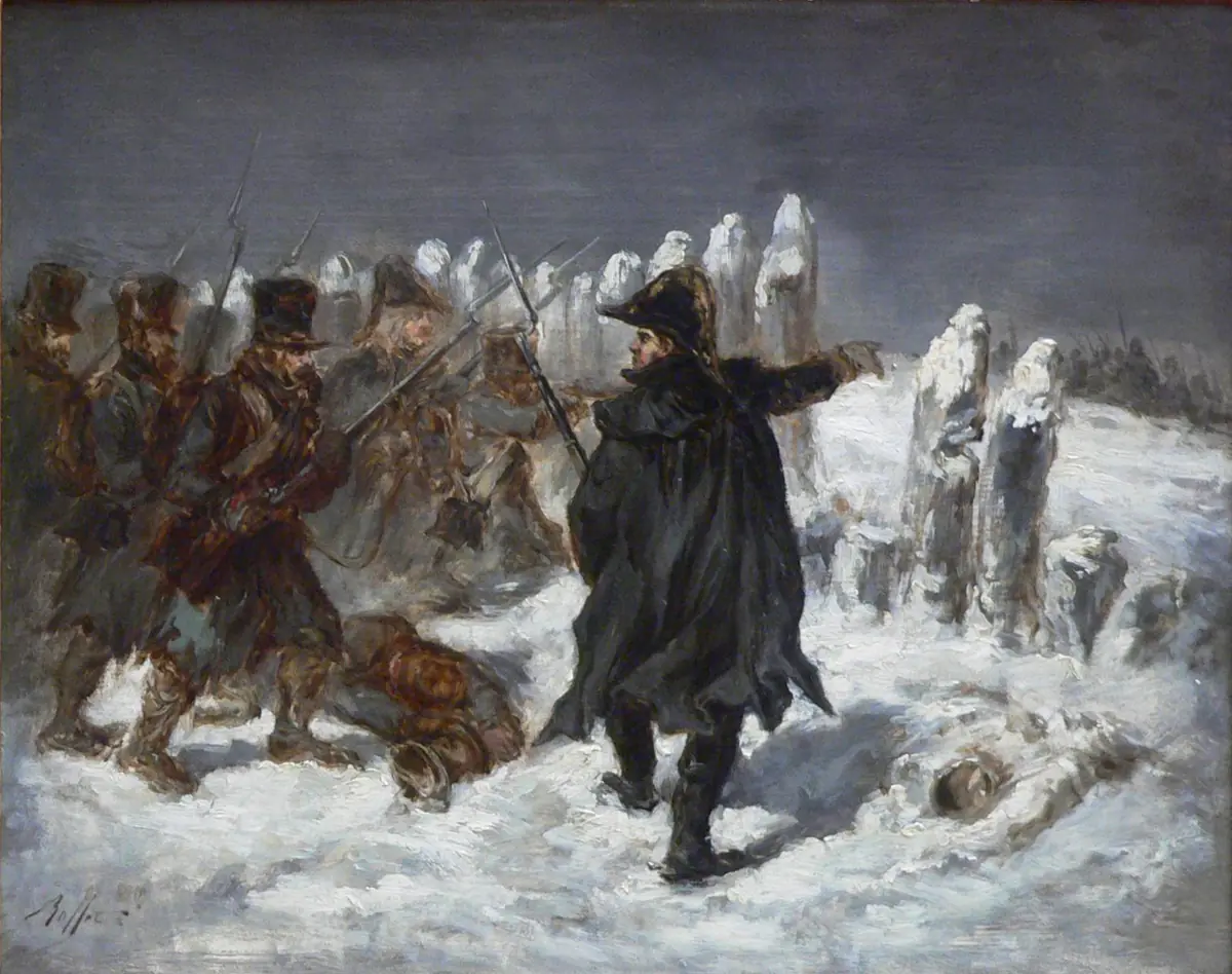 Le maréchal Ney à la redoute de Kowno - Auguste Raffet