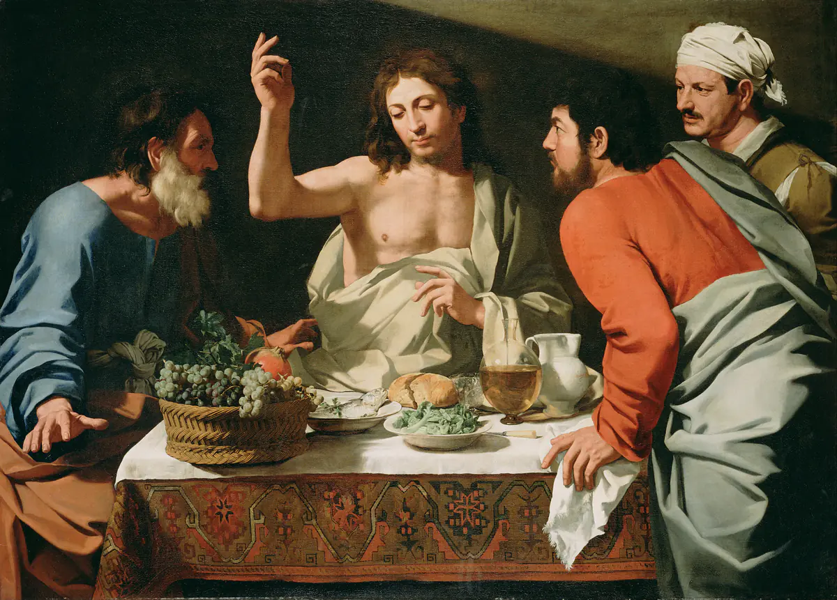 Le Souper à Emmaüs - Bartolomeo Cavarozzi