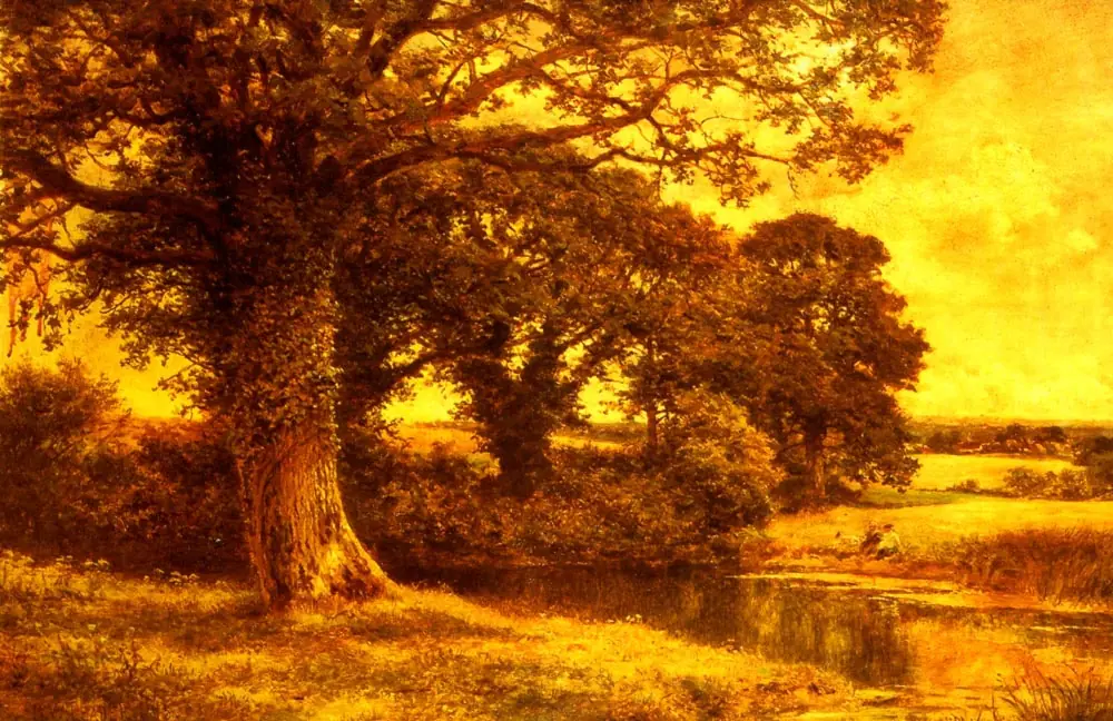 Une mare dans les bois - Benjamin Williams Leader