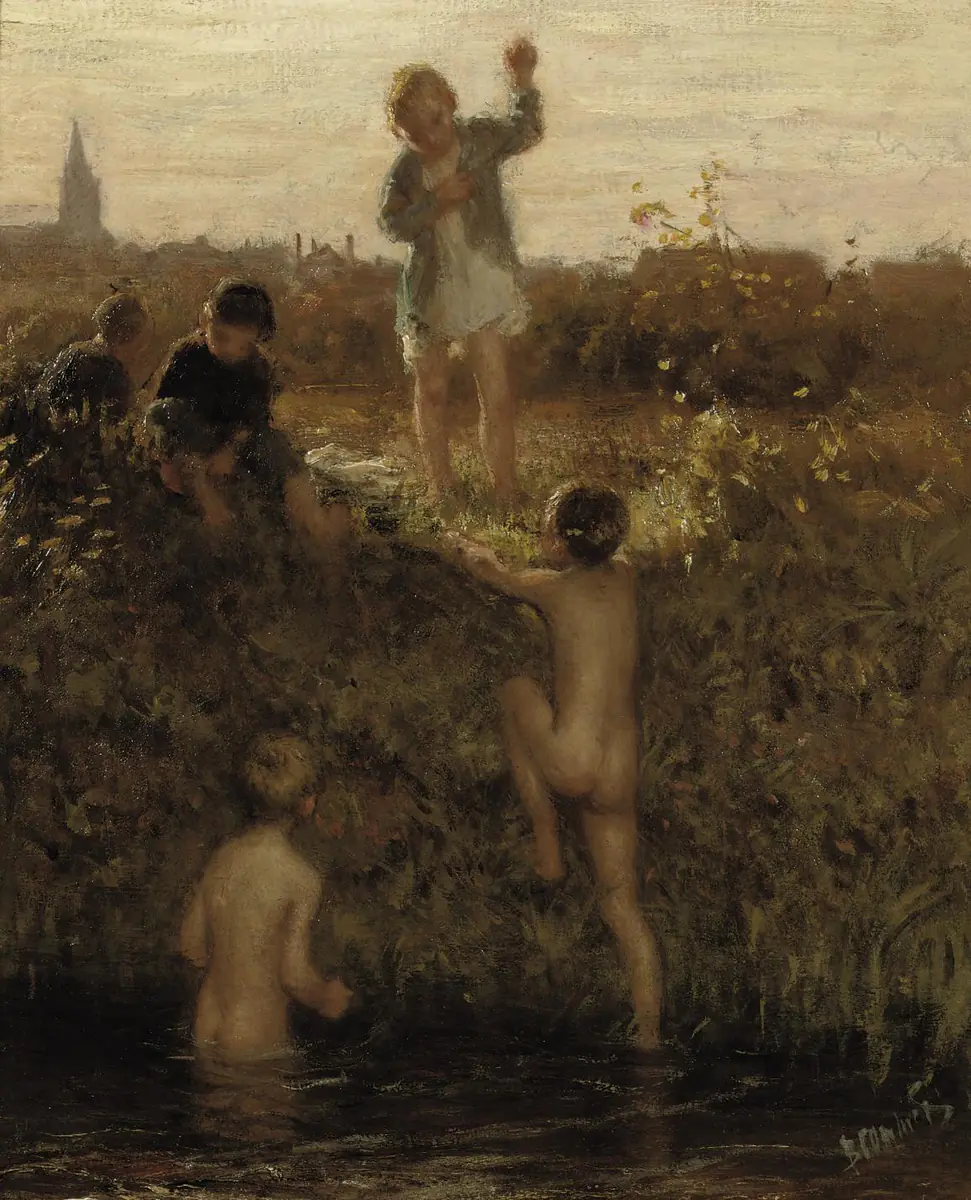 Petits baigneurs - Bernard Blommers