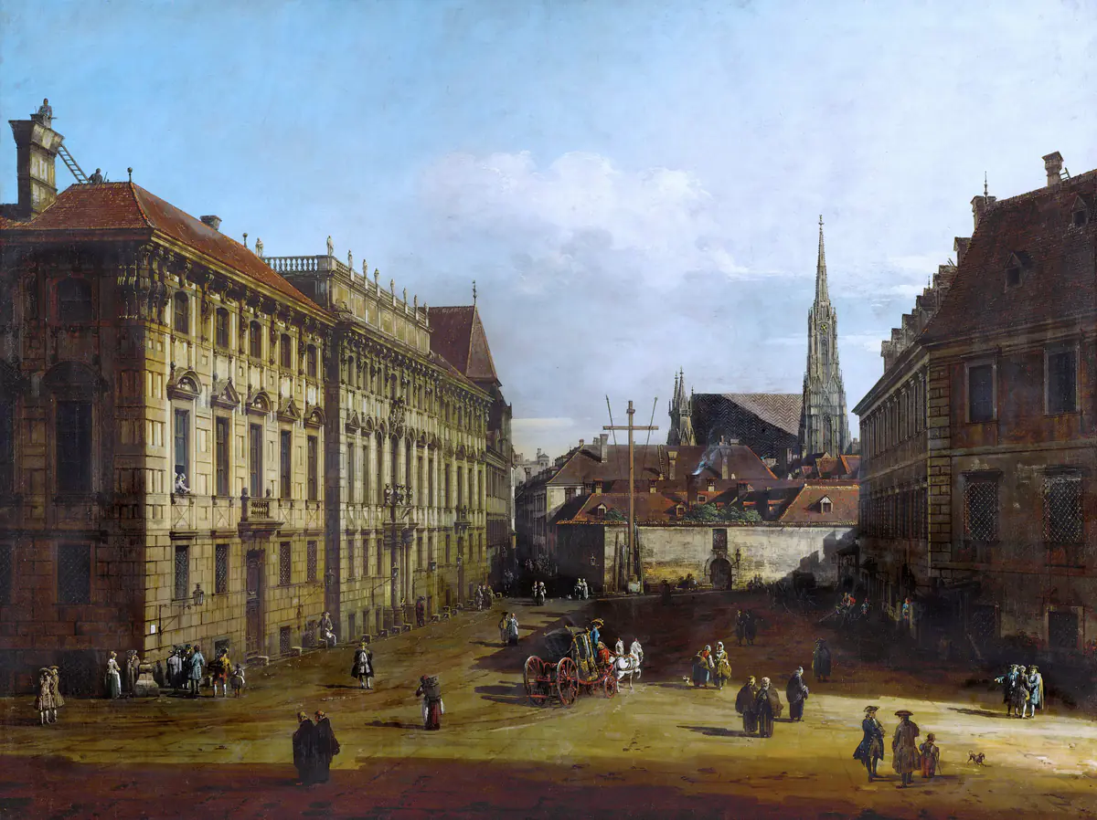 Lobkowitzplatz à Vienne - Bernardo Bellotto
