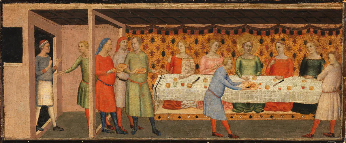 Les noces de Sainte Cécile - Bernardo Daddi