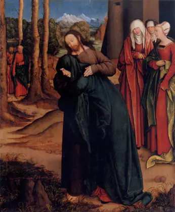 Les adieux du Christ à sa mère - Bernhard Strigel