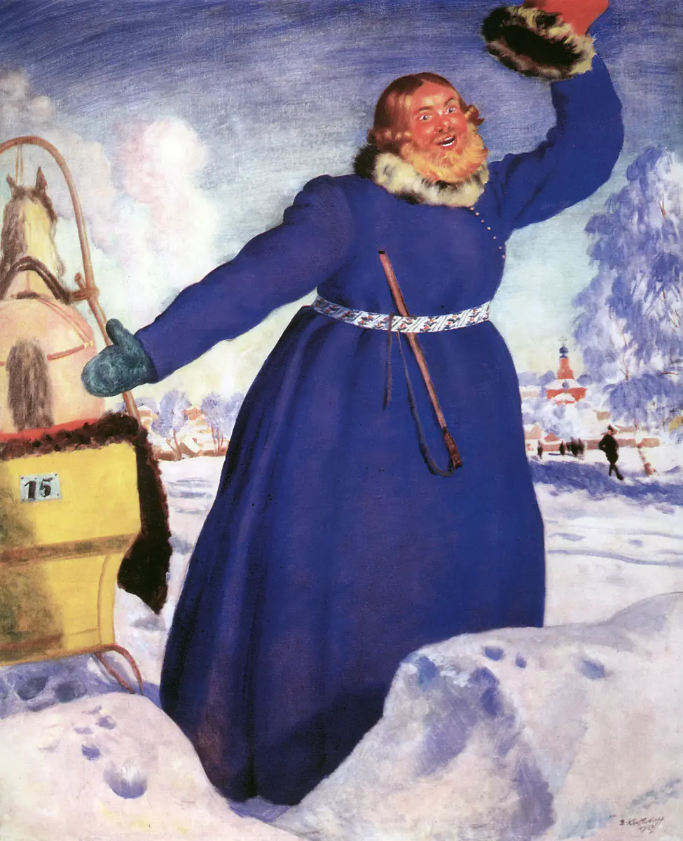 Le Cocher - Boris Kustodiev