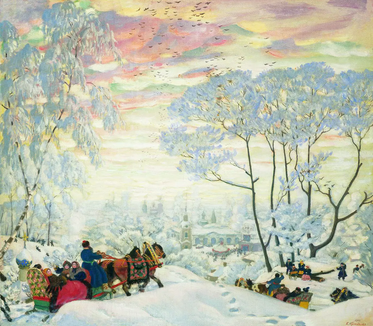 L'Hiver - Boris Kustodiev