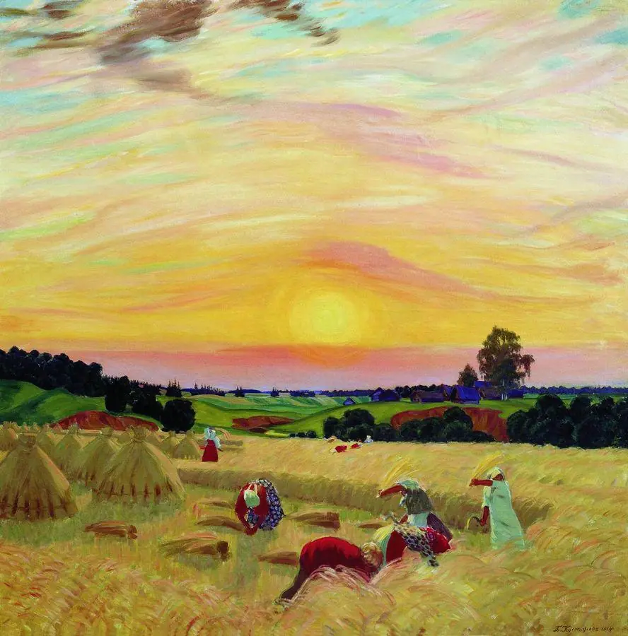 La Moisson, 1914 - Boris Kustodiev