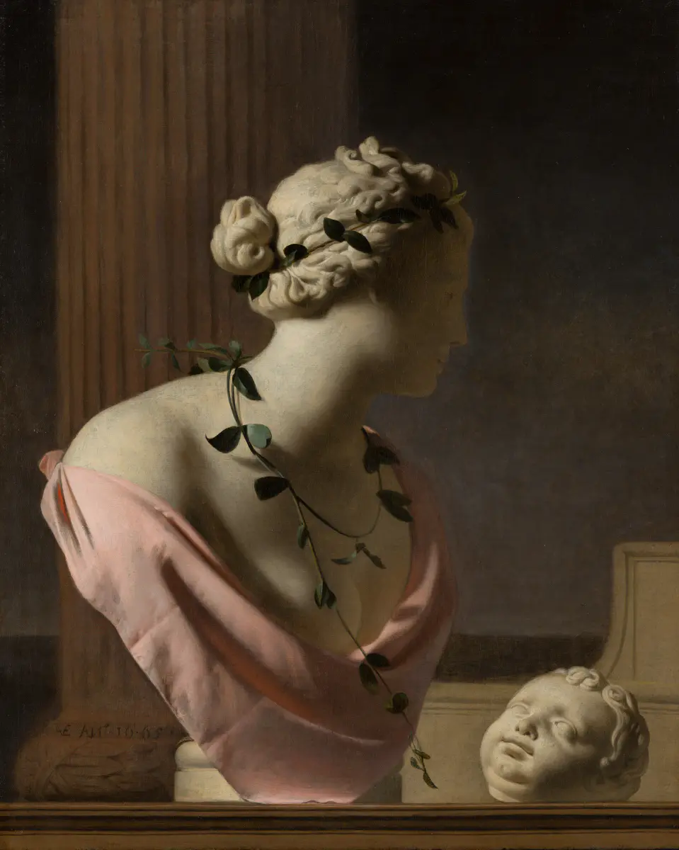 Trompe-l'œil au buste de Vénus - Caesar van Everdingen