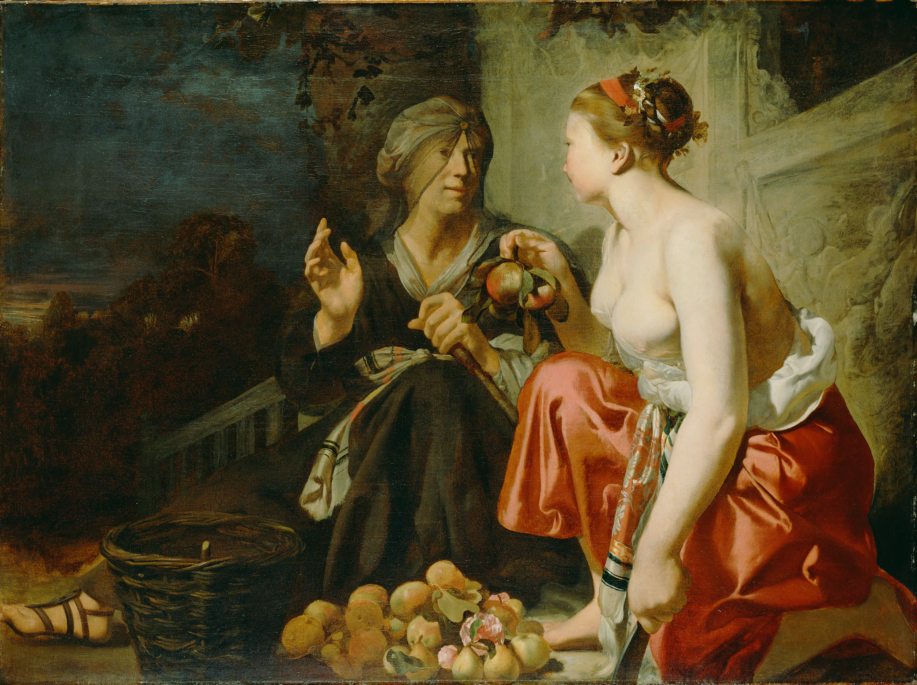 Vertumne et Pomone - Caesar van Everdingen