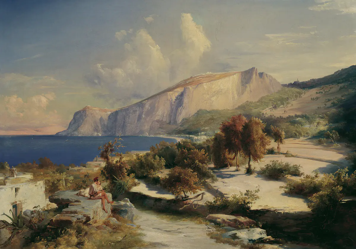 Après-midi à Capri - Carl Blechen