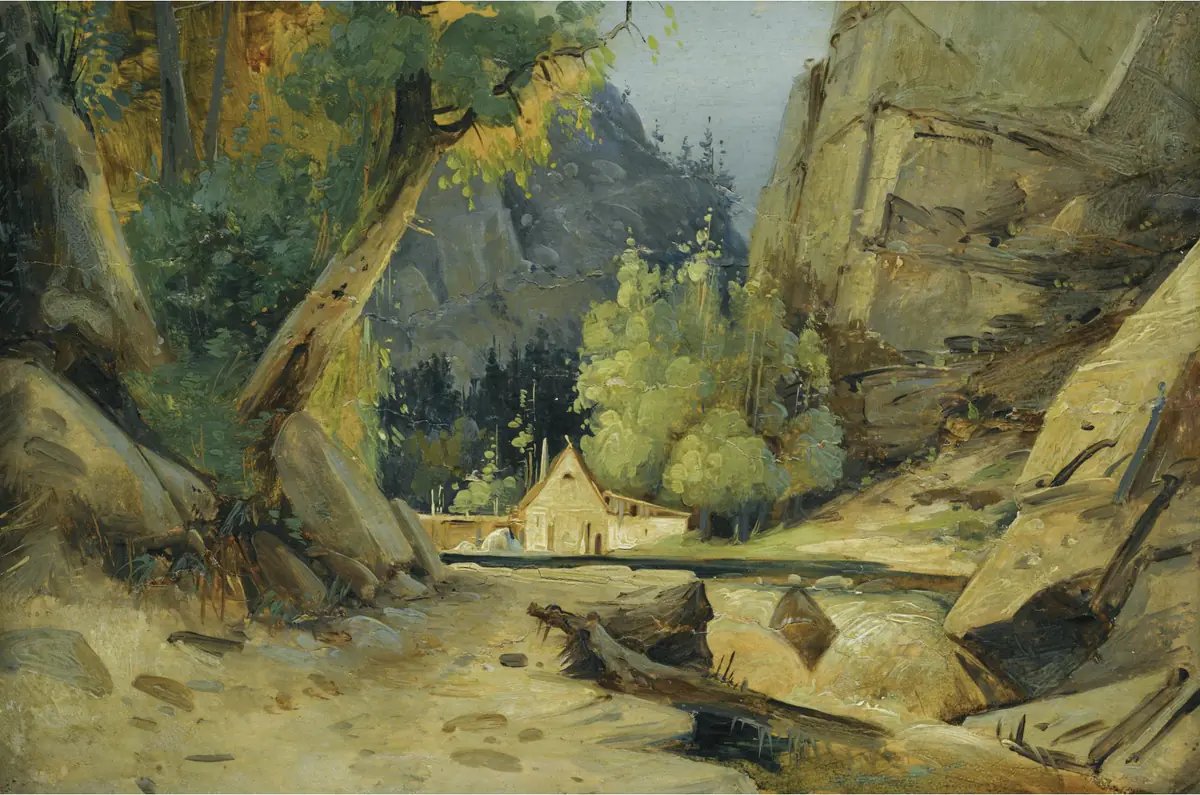 Moulin dans la vallée - Carl Blechen