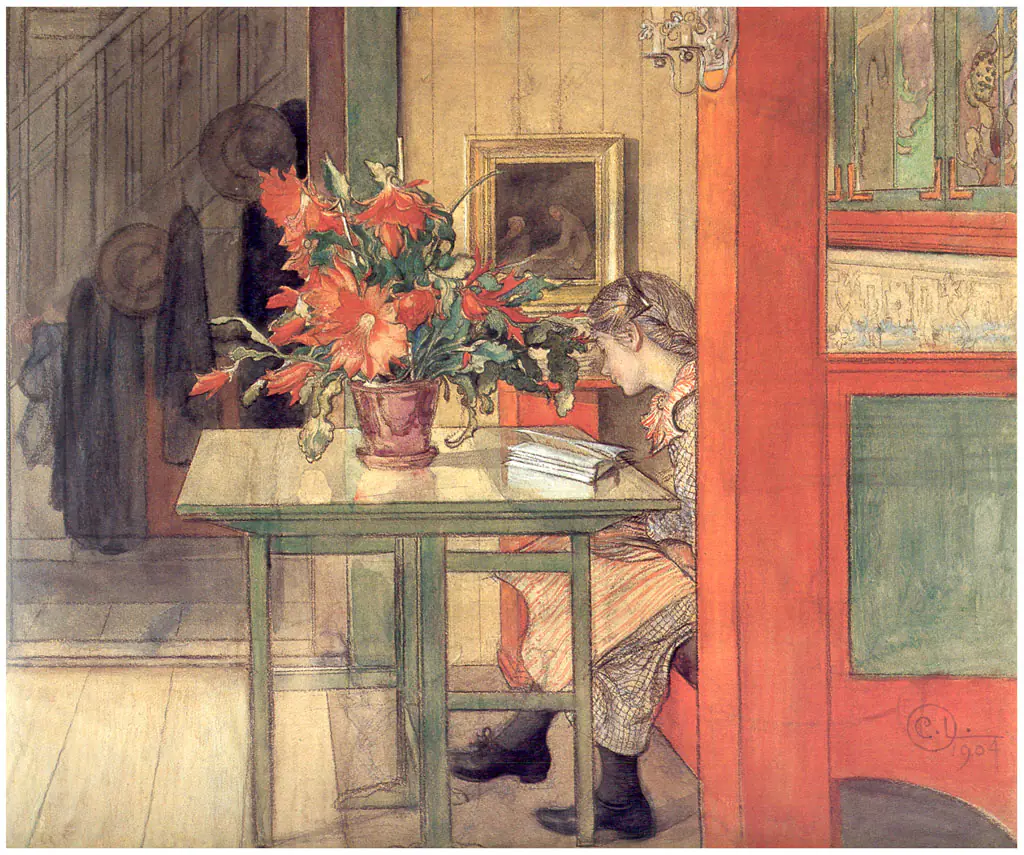 Lisbeth lisant - Carl Larsson