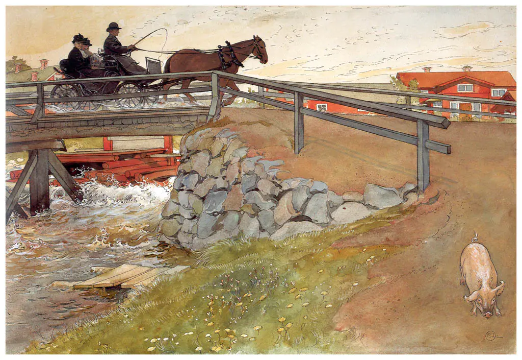 Le Pont - Carl Larsson