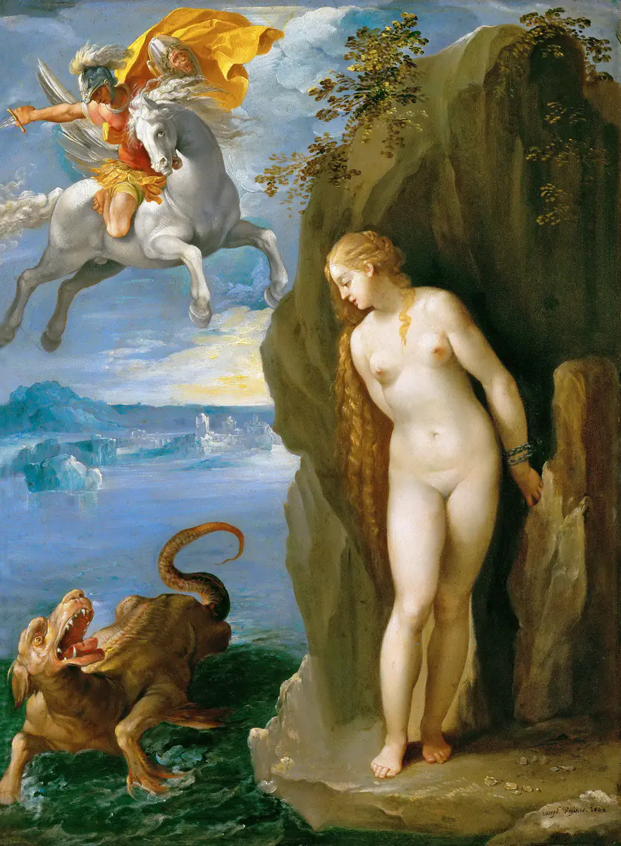 Andromède enchaînée - Cavalier d'Arpin