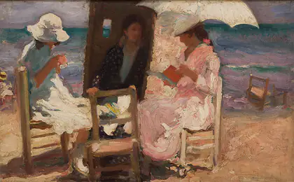 À la plage de Valence - Cecilio Pla