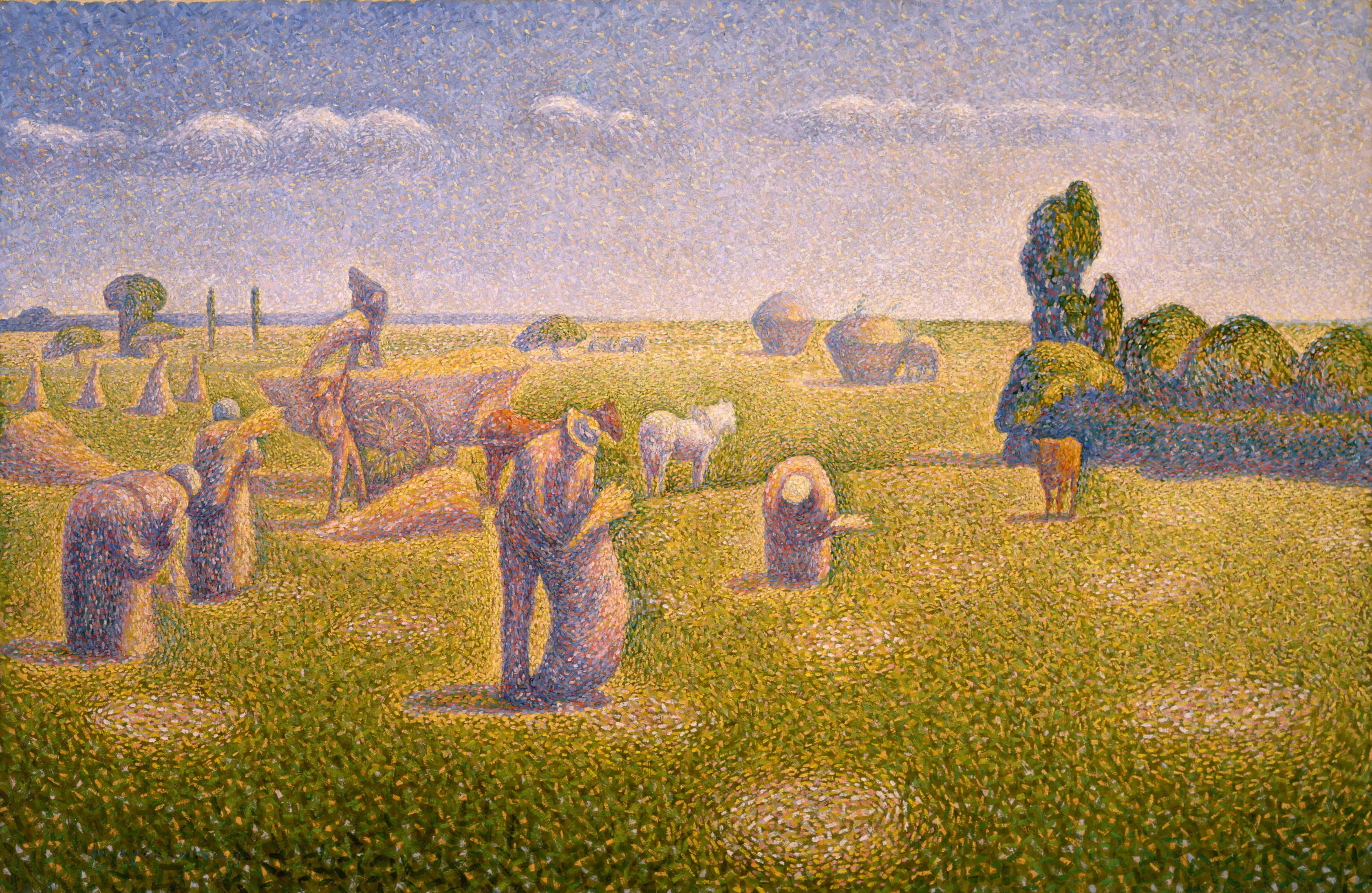 Les Moissonneurs - Charles Angrand