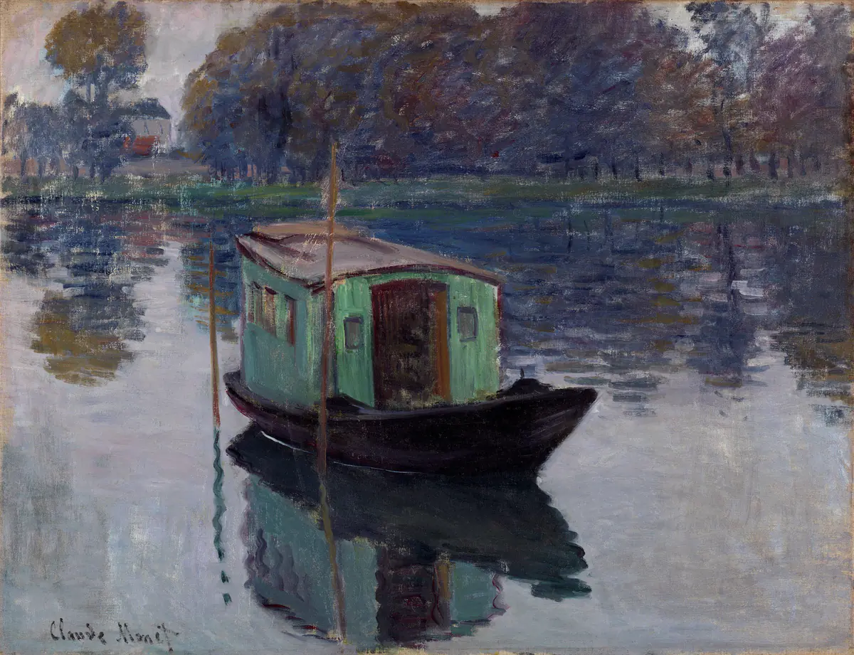 Le bateau-atelier - Claude Monet