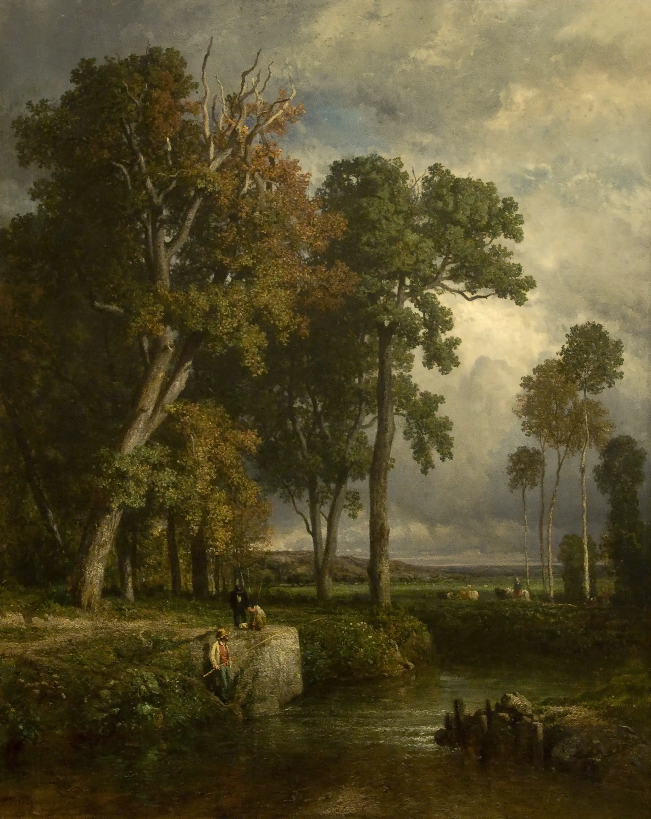 Les pêcheurs - Constant Troyon