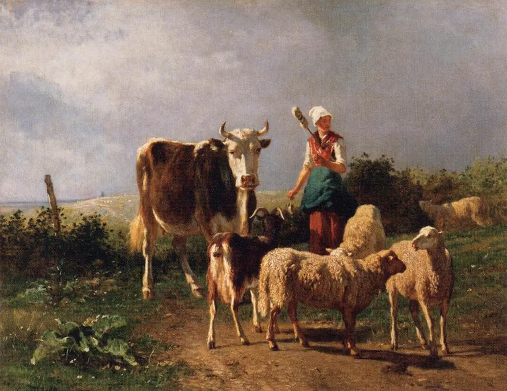 Le petit troupeau - Constant Troyon