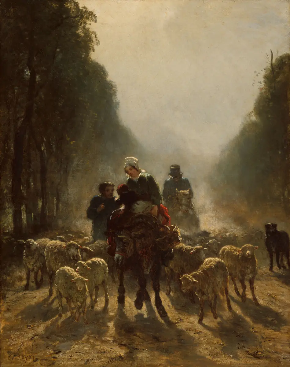 La route du marché — Chicago - Constant Troyon