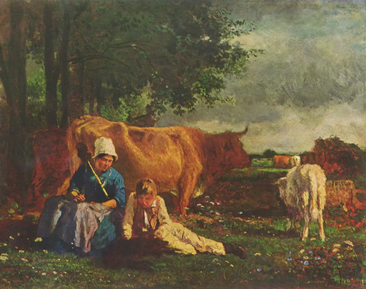 Scène pastorale - Constant Troyon