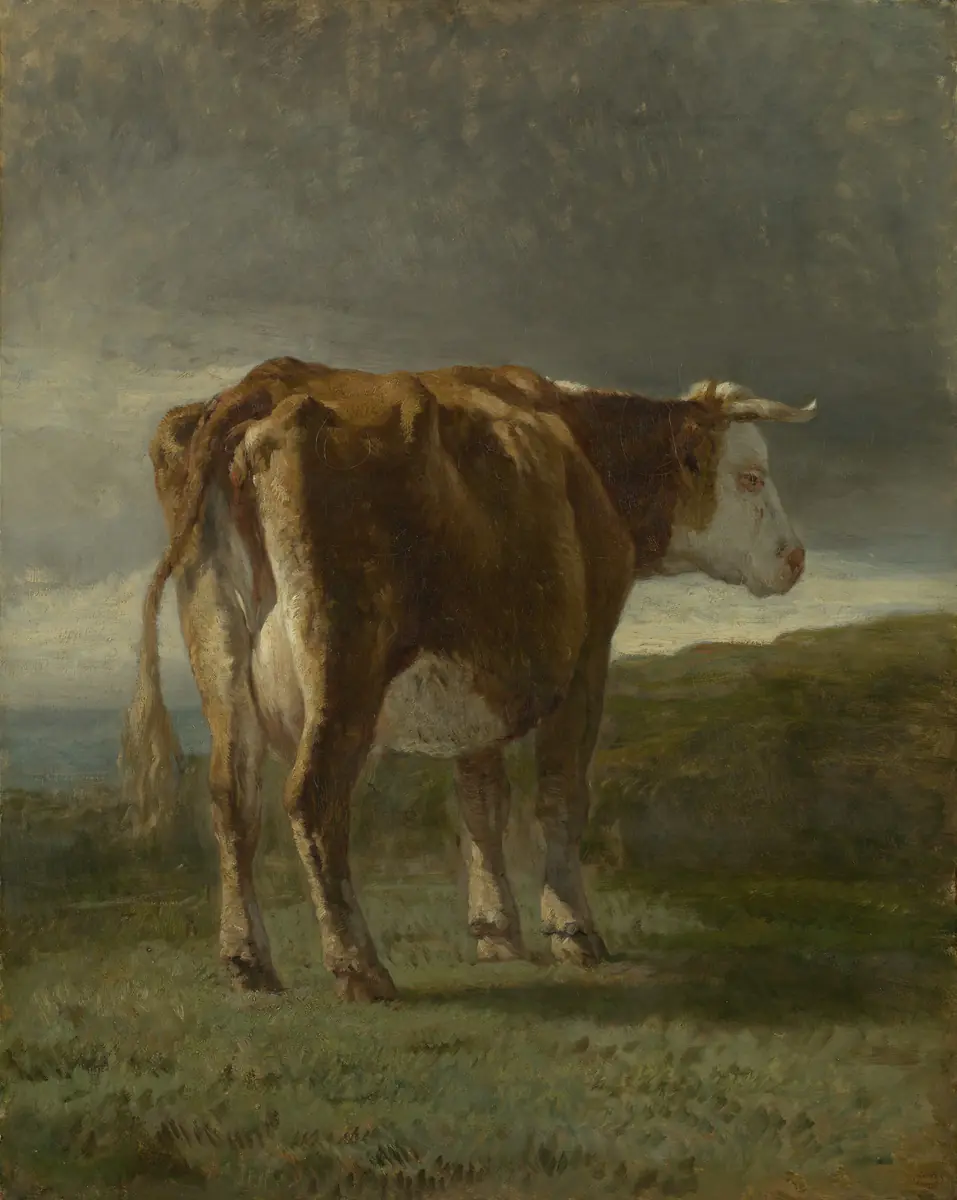 La vache pie — collection Mesdag - Constant Troyon