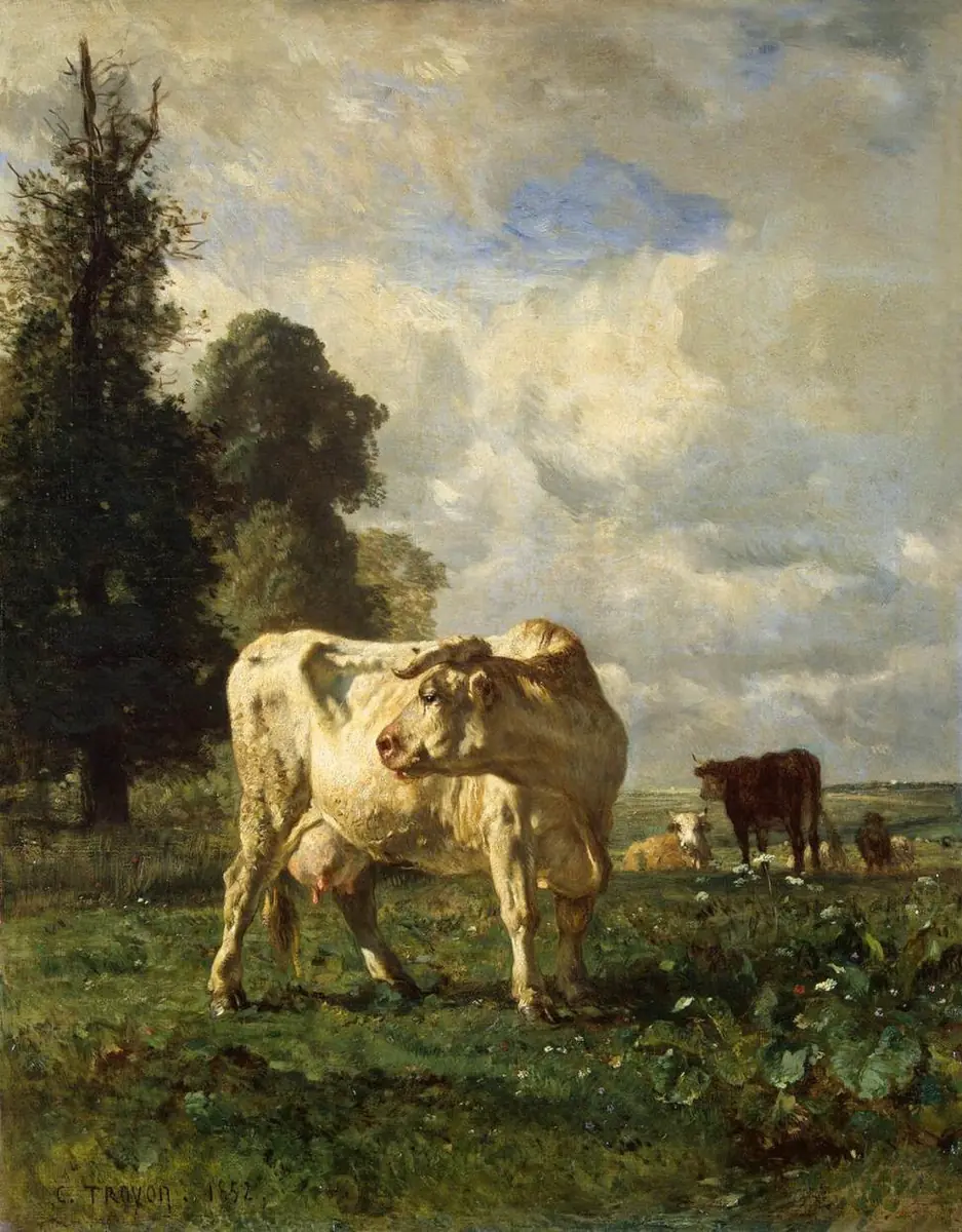 Vaches dans le champ - Constant Troyon