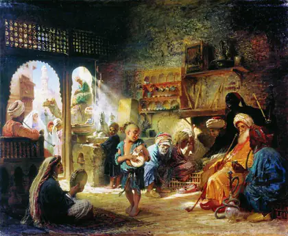 Café au Caire - Constantin Makovski