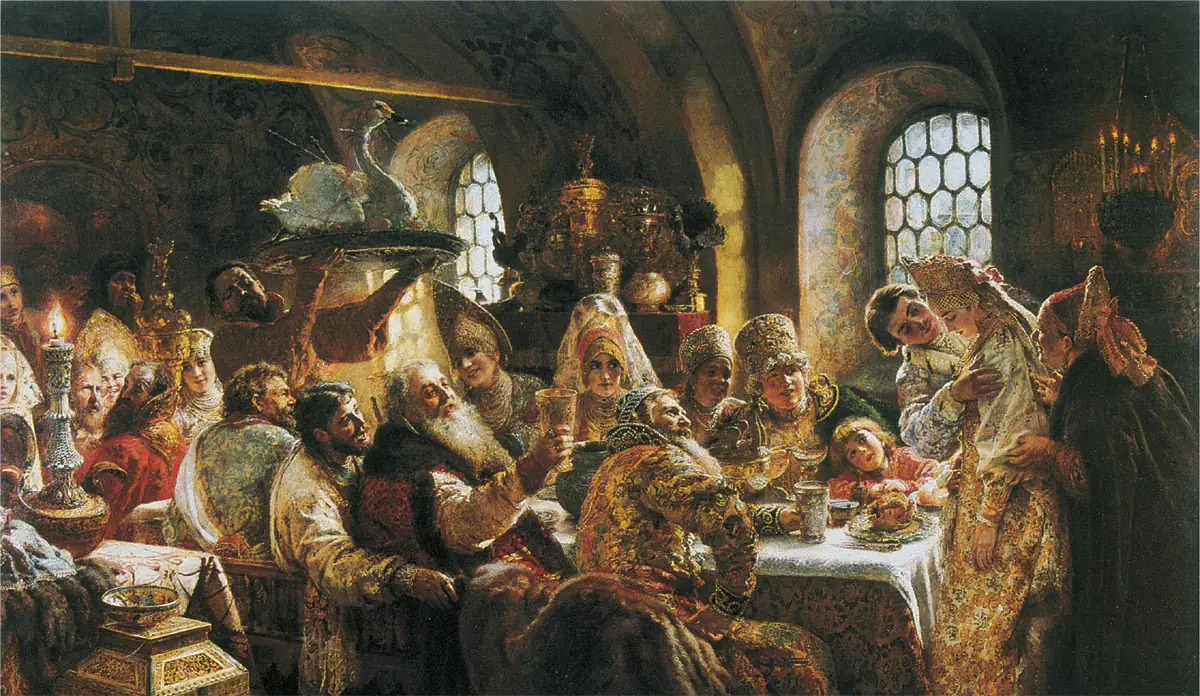 Le Festin de noces des boyards - Constantin Makovski