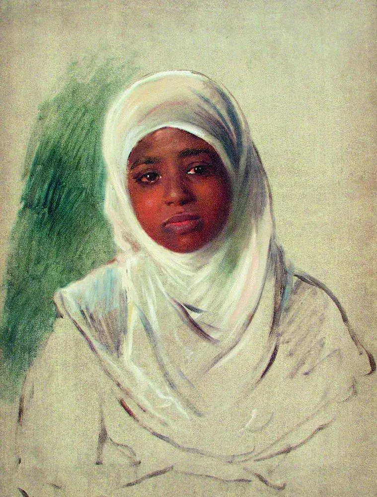 Fillette au burnous - Constantin Makovski