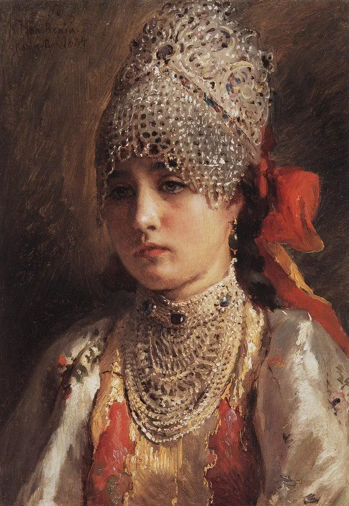 Jeune Boyarde — 1884 - Constantin Makovski