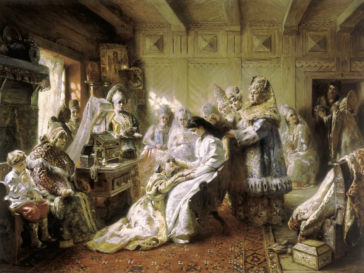 La Parure de la mariée russe - Constantin Makovski