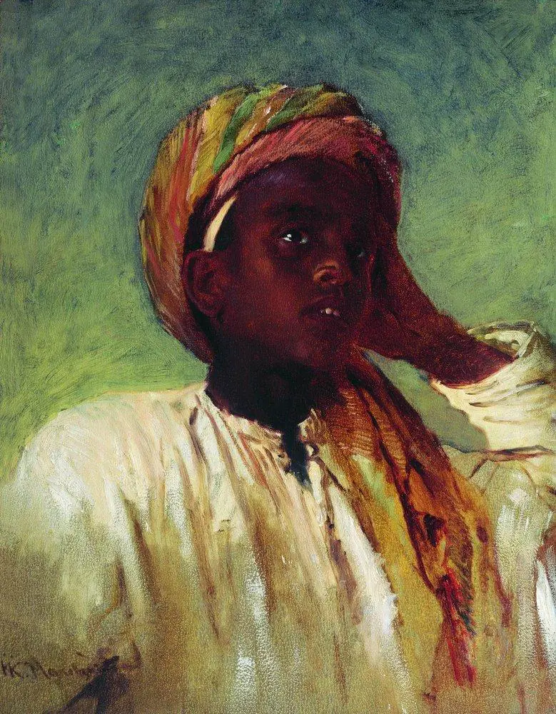Portrait d’un garçon arabe — 1876 - Constantin Makovski