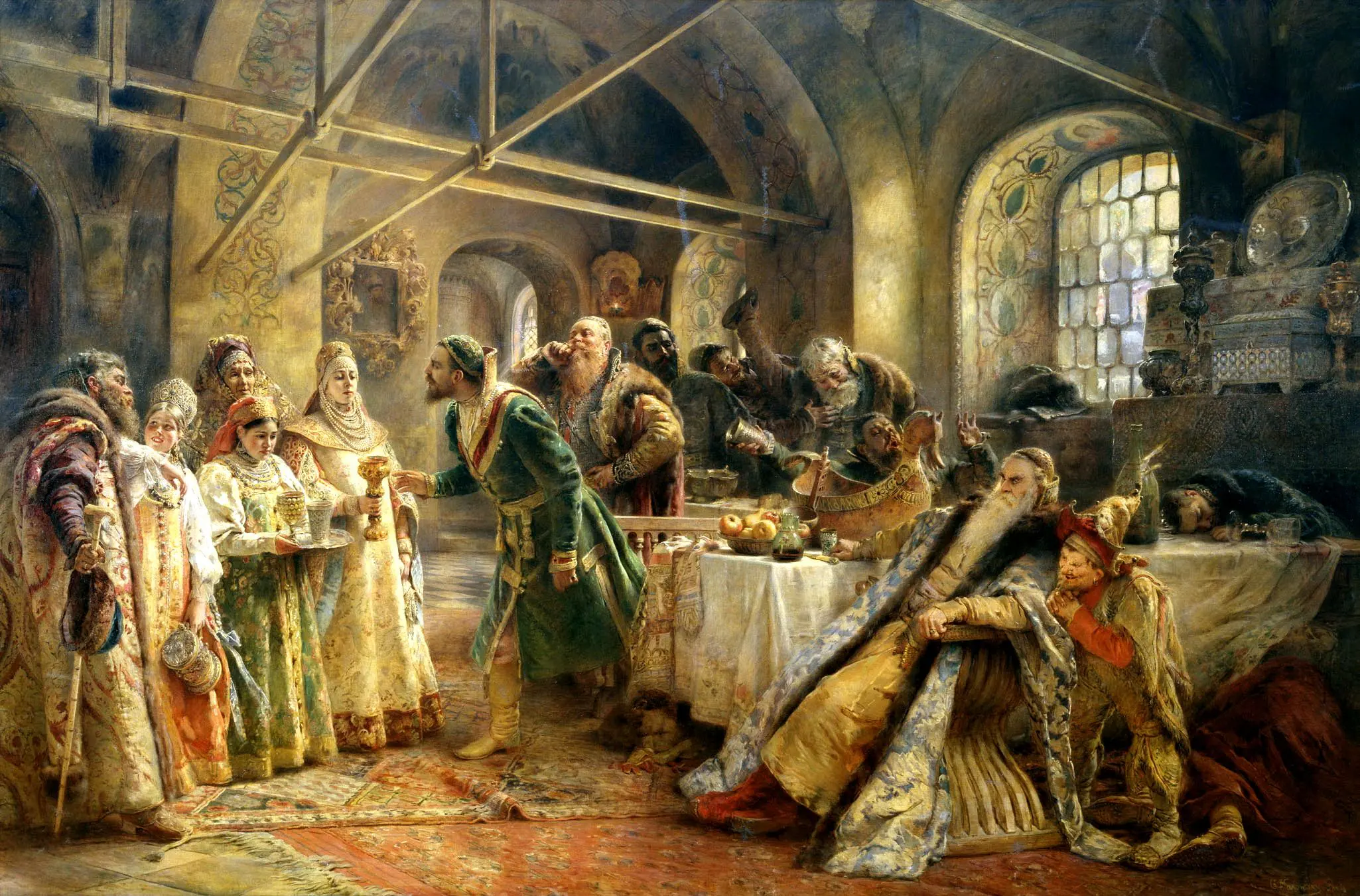 Le Rituel du baiser - Constantin Makovski