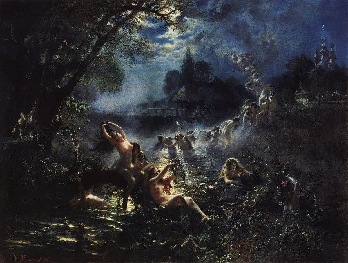 Les Roussalki - Constantin Makovski