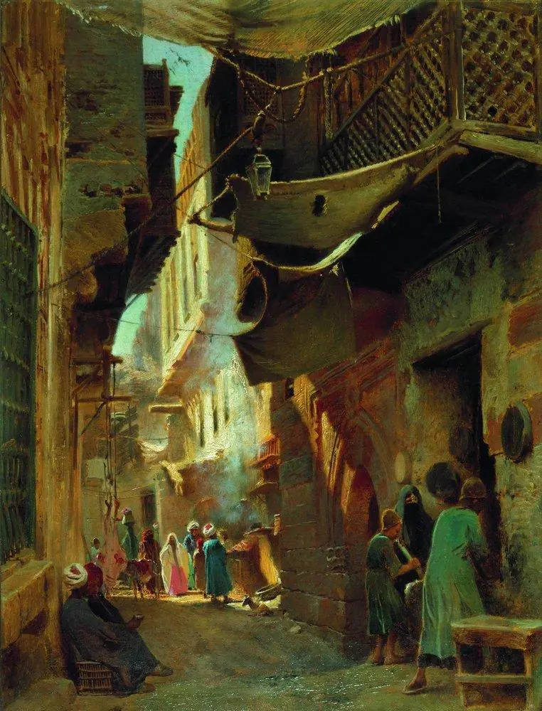 Rue au Caire - Constantin Makovski