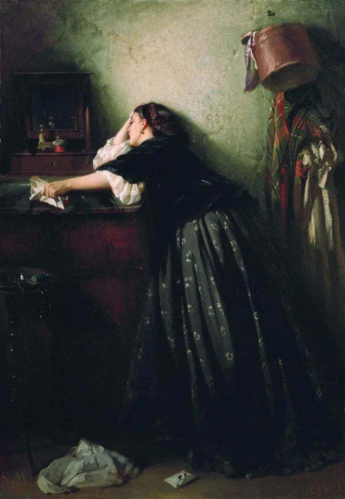 La Veuve - Constantin Makovski