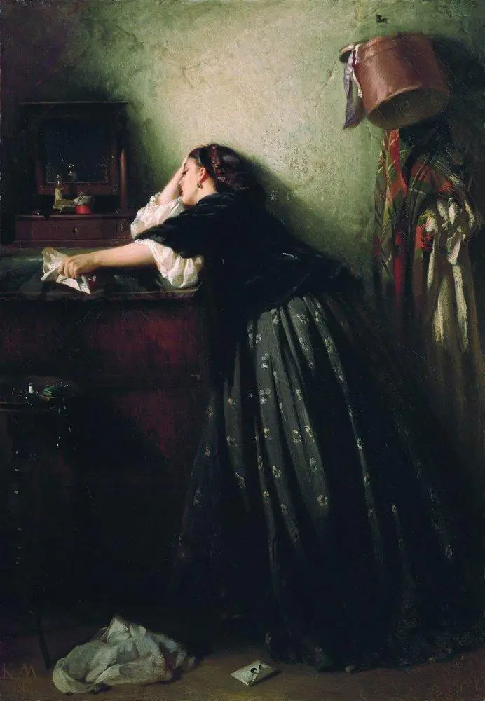 La Veuve - Constantin Makovski
