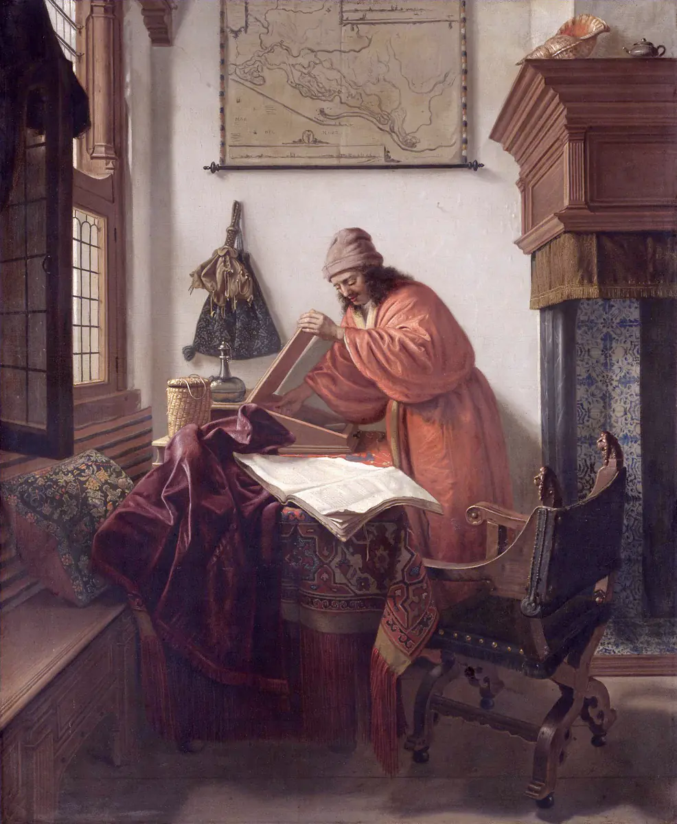 Un érudit dans son étude - Cornelis de Man