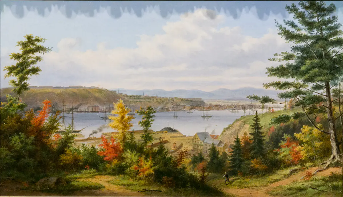 Québec vu de la Pointe De Lévy - Cornelius Krieghoff