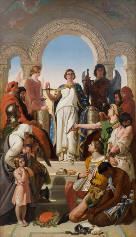 L'esprit de justice - Daniel Maclise