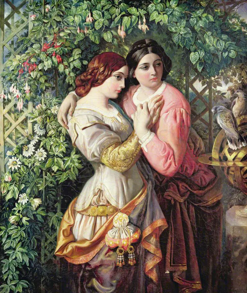 Rosalinde et Célia - Daniel Maclise